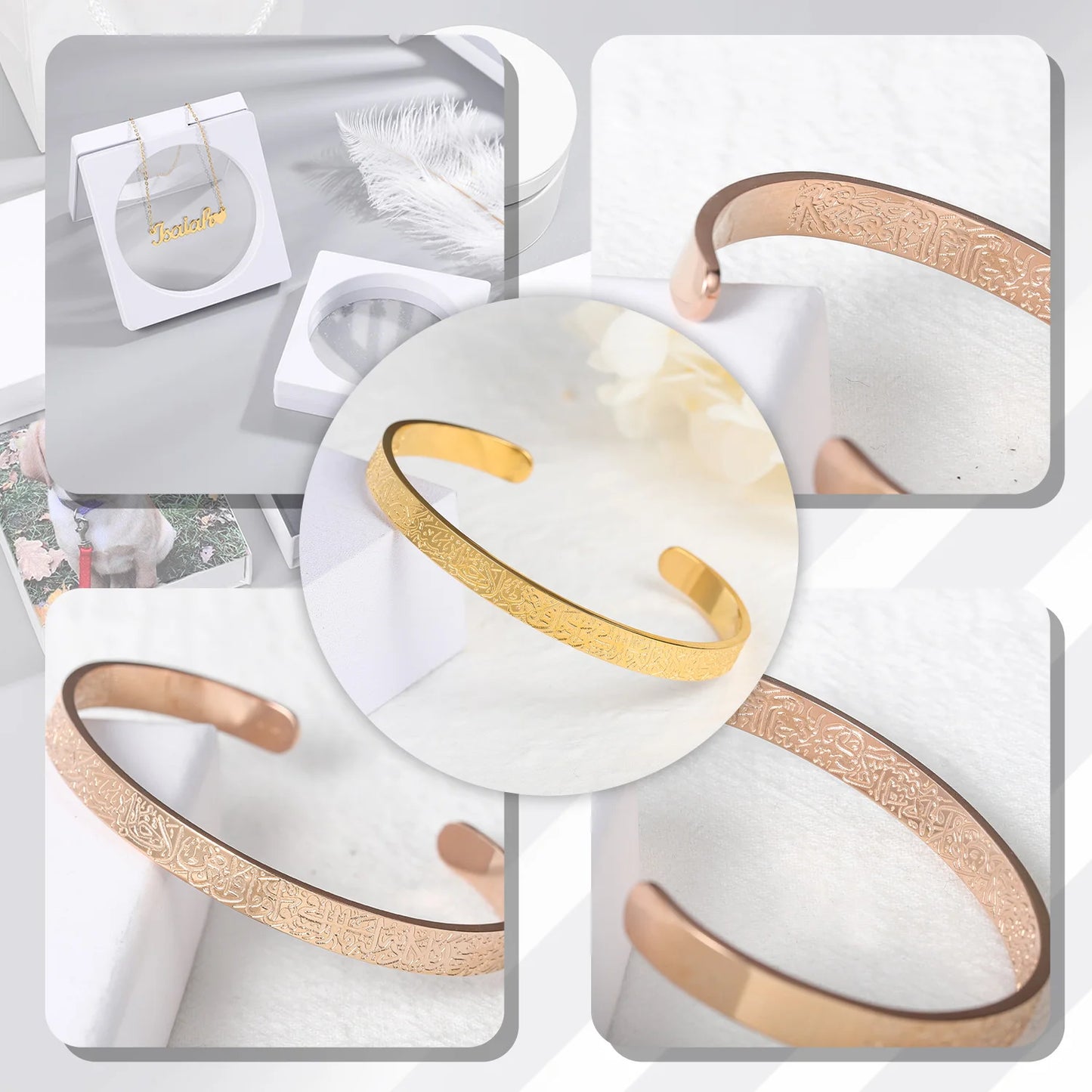 Ayet-el Kürsi İşlemeli Bileklik